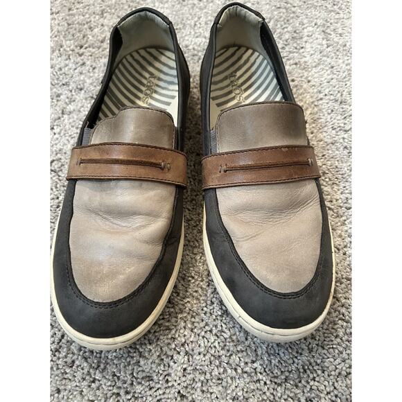 Taos Upward Brown Leather Slip On Comfort Loafer Sneakers Size 9 - Picture 2 of 11